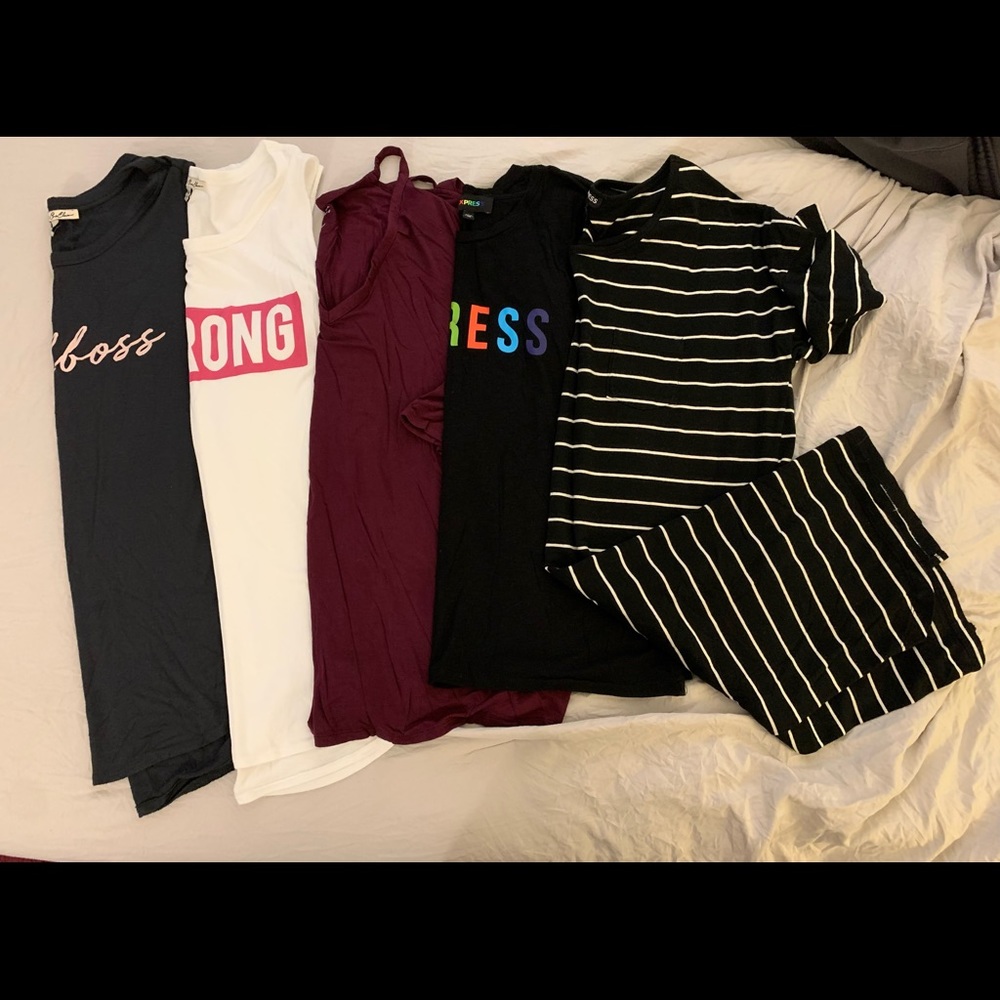 Bundle of Express casual tops (5 pieces)
